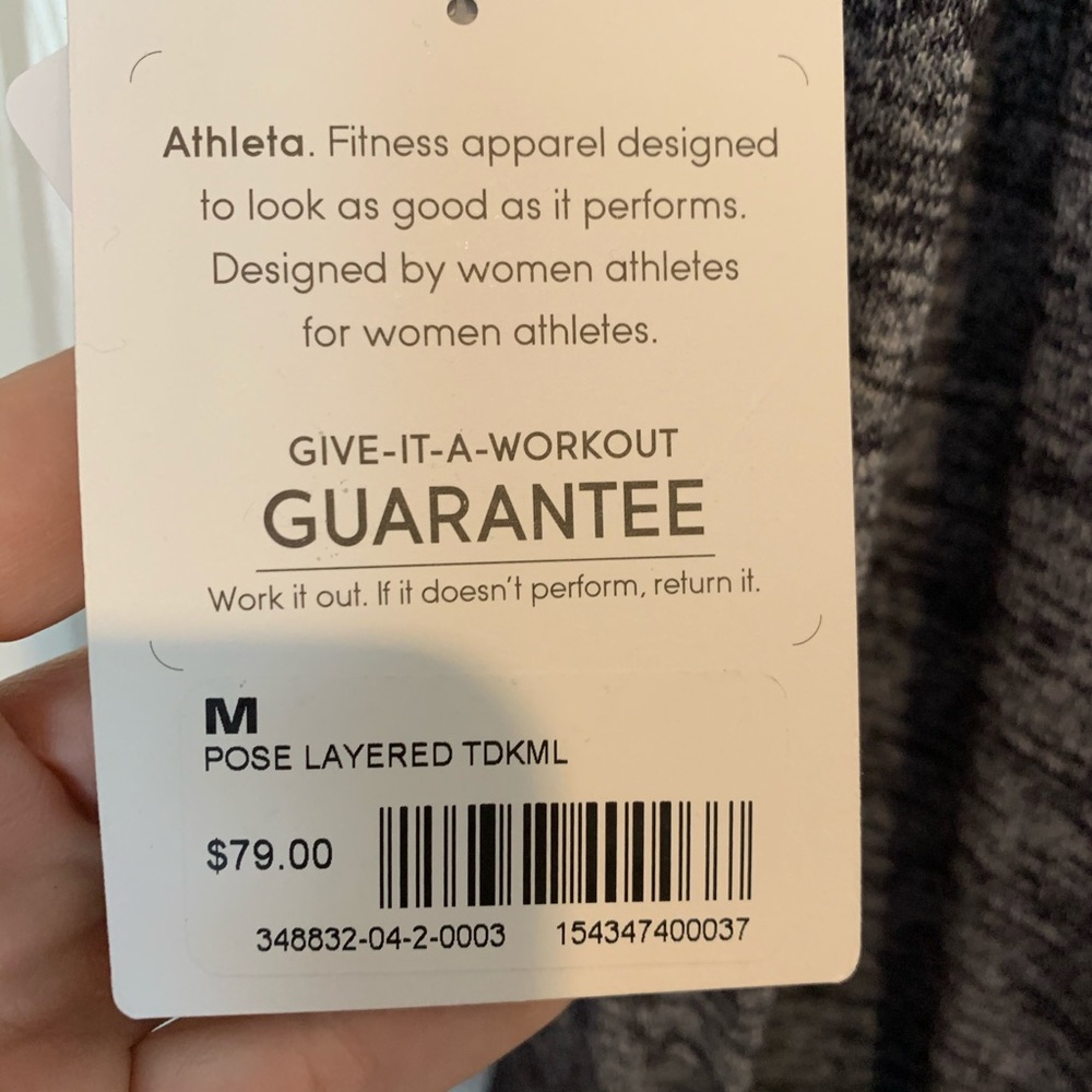 NWT Athleta Pose Layered Top - Picture 9 of 12